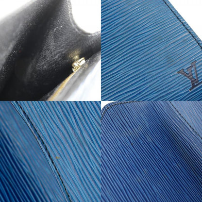 Louis Vuitton Art Deco Second Bag M52635 Epi Leather Toledo Blue Ladies Clutch