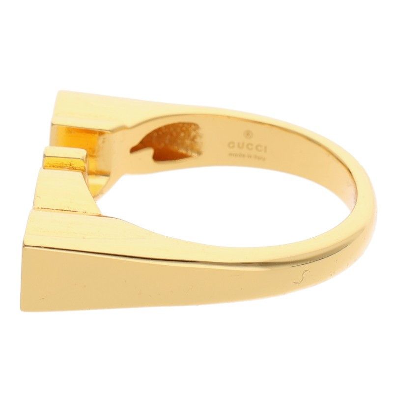 Gucci 773855 Logo Ring Men's M 15.5