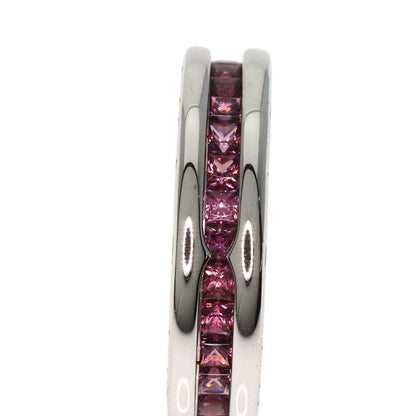 Bvlgari Bulgari B-zero1 1 Band Garnet #48 Ring 18K White Gold Ladies