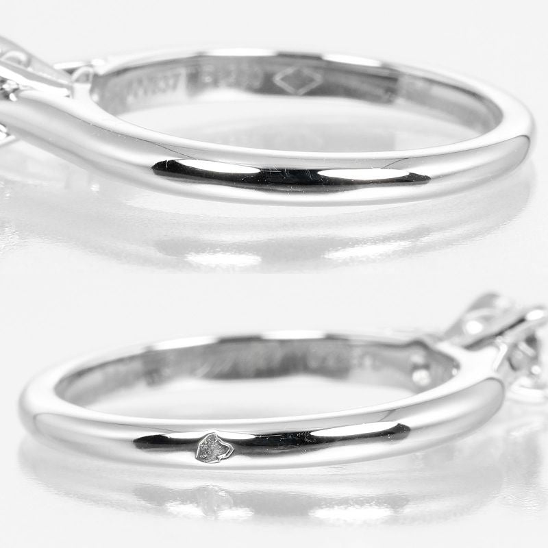 Cartier 1895 Solitaire 0.23ct Vs1/f/3ex Pt950platinum × Diamond #7 Ladies 3.33g