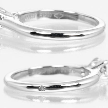 Cartier 1895 Solitaire 0.23ct Vs1/f/3ex Pt950platinum × Diamond #7 Ladies 3.33g