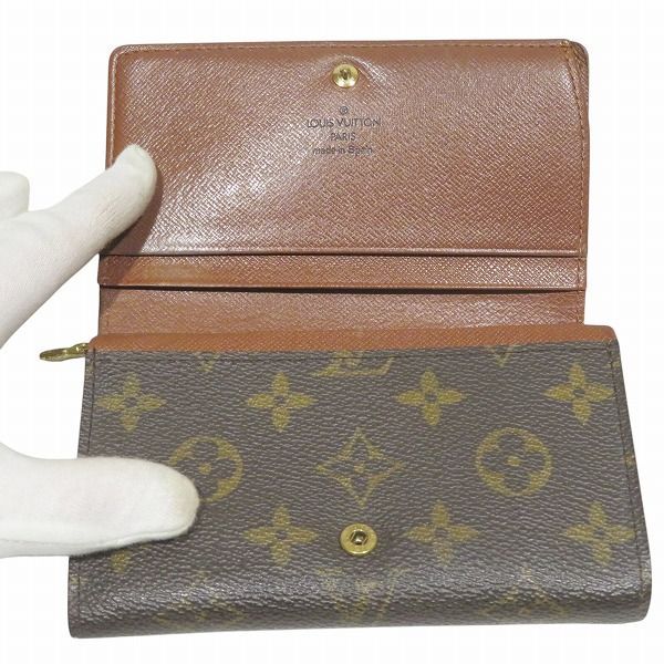 Louis Vuitton Monogram Portefeuille Tresor M61736 L-shape Zipper Bifold Wallet