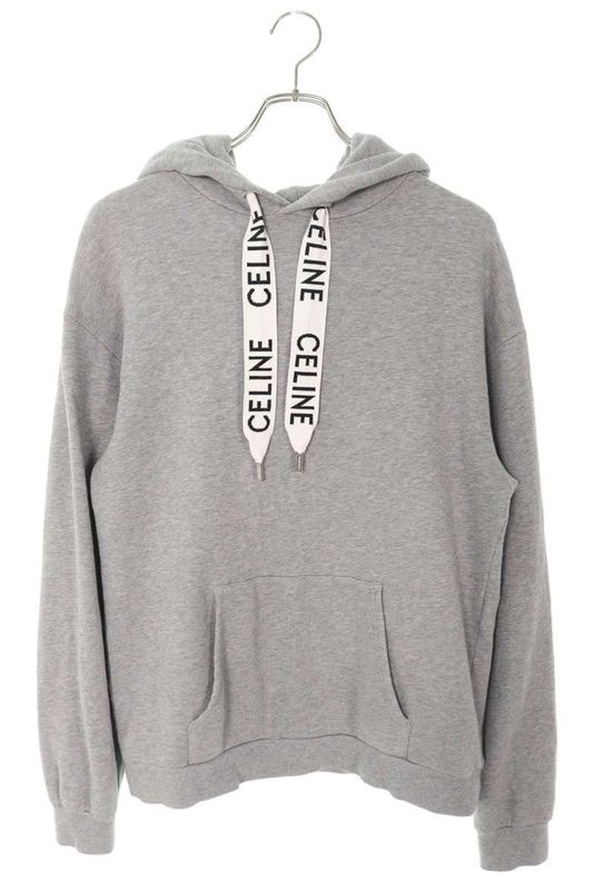 Celine 21SS 2y468670q Logo Drawcord Pullover Hoodie Men's S