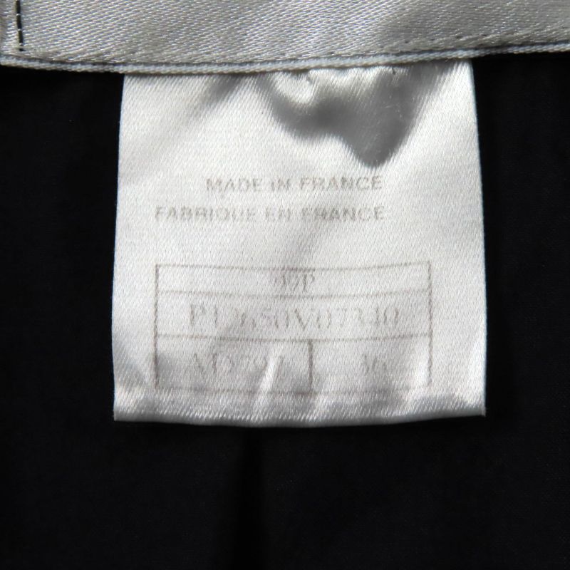 CHANEL Vintage 99P P12650 Wool Jacket With Coco Mark Buttons Black 36 Made In