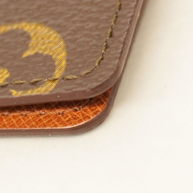 Louis Vuitton Card Case Monogram Porte 2 Carte Vertical M60533 Brown Men Women