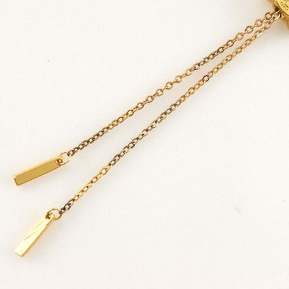 Celine Triomphe Lariat Gold Plated Ladies 6.6g Earrings