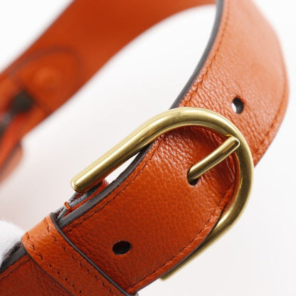 Gucci Aphrodiemini GG Marmont 739076 Leather Orange Ladies Shoulder Bag