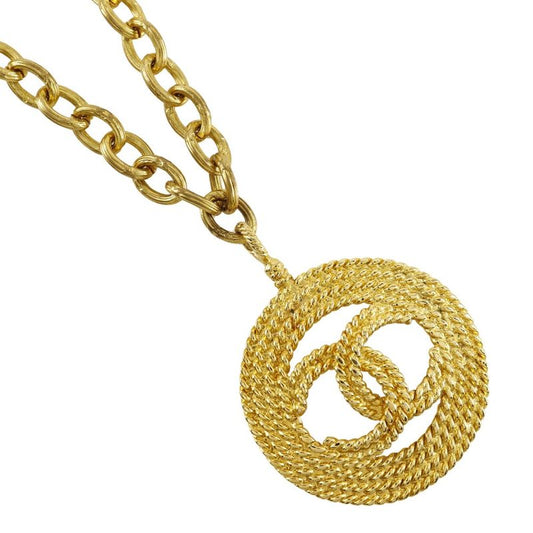 Chanel Coco Mark Vintage Gold Plated 28 Ladies 105.0g Necklace