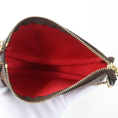 Louis Vuitton N58009 Mini Pochette - Accessoire Damier Ebène Brown Made In