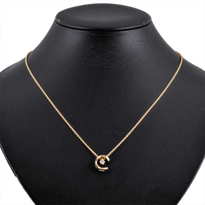 Chanel Coco Crush Necklace Diamond J12102 18K Pink Gold 79g Pink Gold Beige