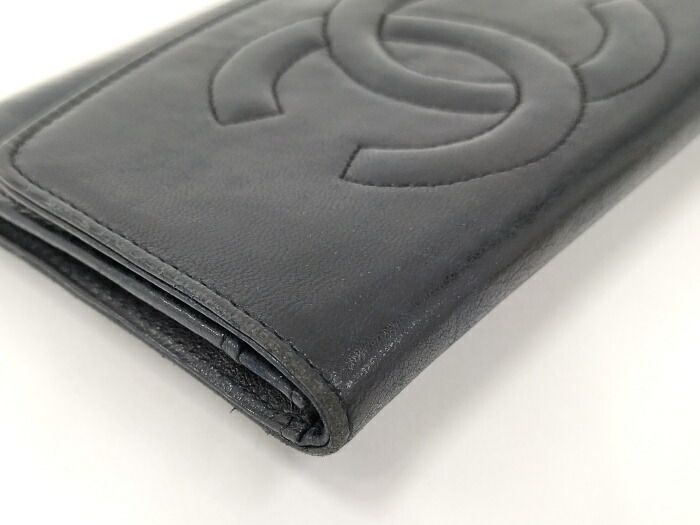 Chanel Bifold Wallet Coco Lambskin Black