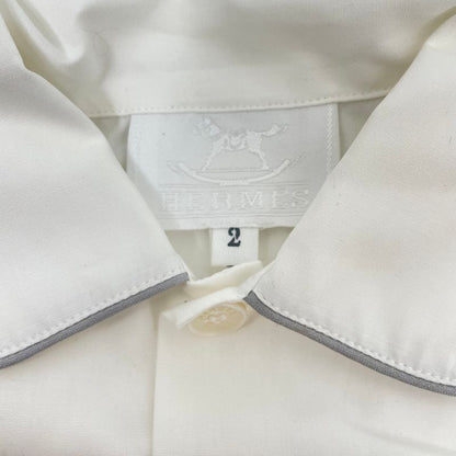 Hermes Kids Pajama Nightwear Set White With Box Size 2