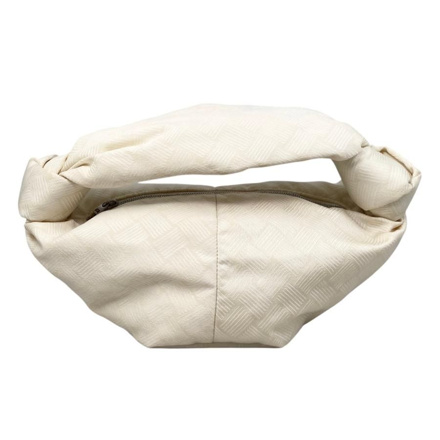 Bottega Veneta Handbag Double Knot 629635 Ivory White Silver Hardware Bottega