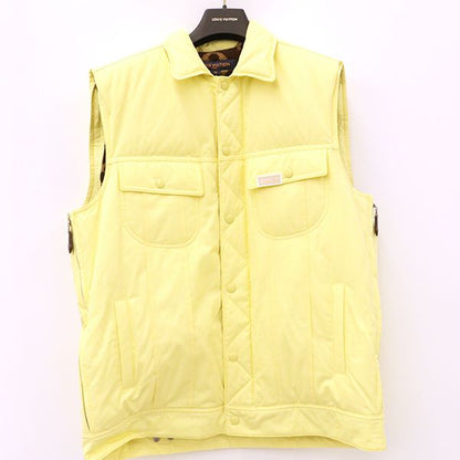 Louis Vuitton Down Vest Medium Boa Vccw02 Ca36929 Ladies Size 38 Lemon Yellow