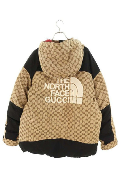 Gucci X The North Face 21AW 670769 Z8apw Logo Embroidered GG Canvas Hooded Down