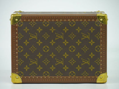 Authentic Louis Vuitton LV Bois Flacon Monogram Makeup Box Vanity Case Brown