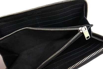 Saint Laurent/Yves Saint Laurent Long Wallet Ladies Women Leather Genuine Black