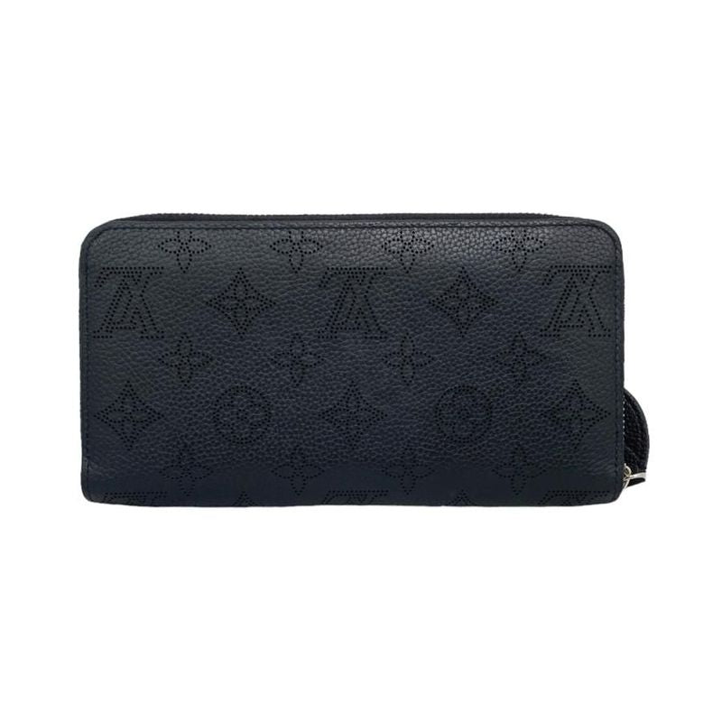 Louis Vuitton Long Wallet Zippy Wallet M61867 Monogram Mahina Noir Black Louis