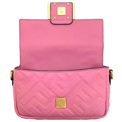 Fendi 2way Mini Bag Baguette Small Pink Gold