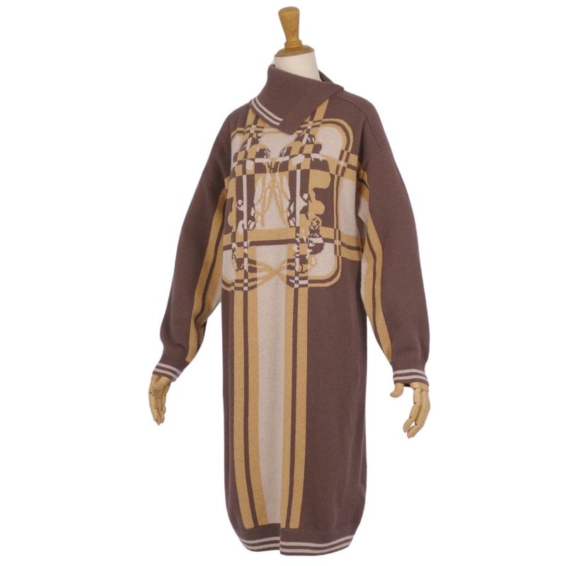 Hermes Dress 23AW Knit Long Sleeves Long Sleeves