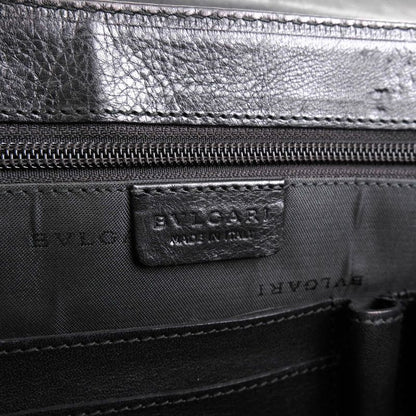 Bvlgari Bags Briefcases Business Bags Business Men Leather Genuine Black Flap