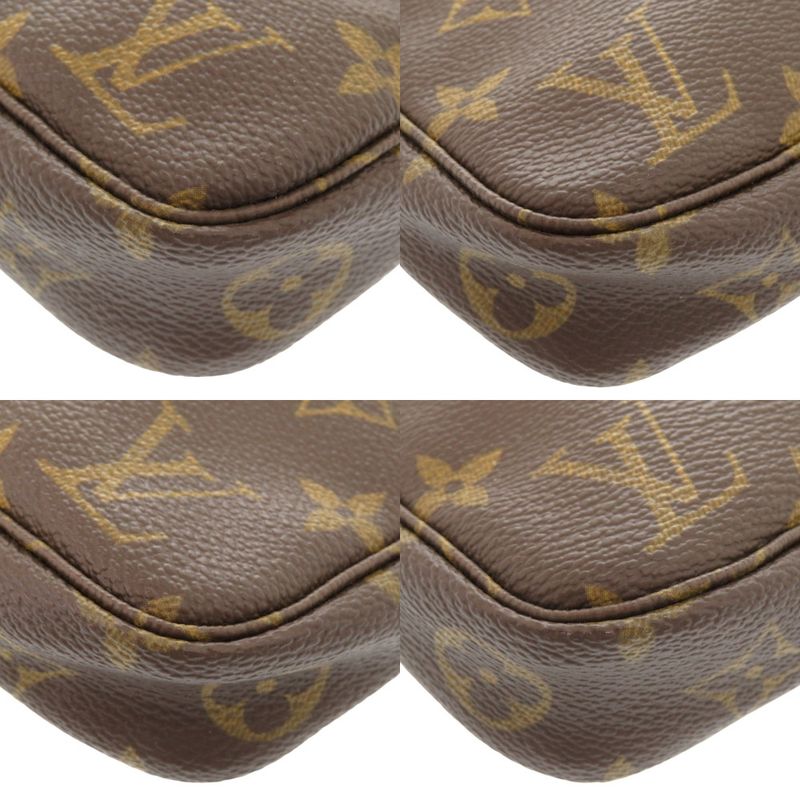 Louis Vuitton Pochette Accessoire Monogram M51980 Brown Accessory Pouch LV 1258