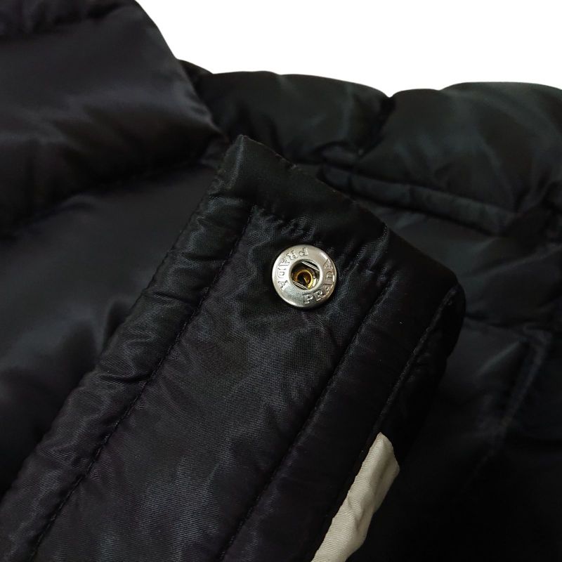Prada Down Jacket With Wool Fur Hood 46 L Size
