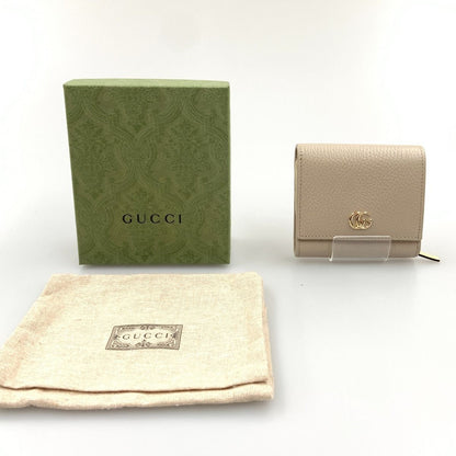 Gucci Ggmarmont Bifold Wallet 598587 0416 Beige