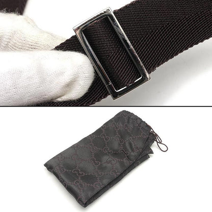 Gucci Shoulder Bag 110054 GG Canvas And Leather A4 Size