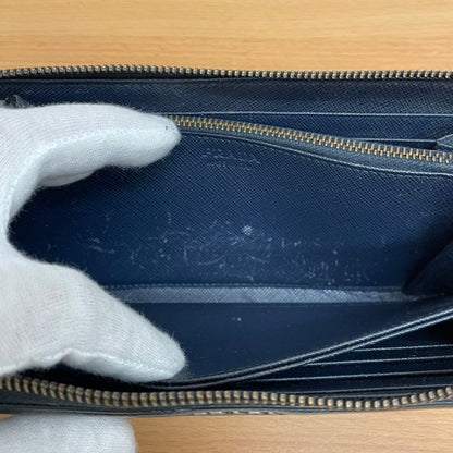 Prada 2ml317 Saffiano Round Zipper Long Wallet A25-1543