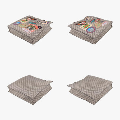 Guccigg Supreme Courier Beige And Multicolor PVC Coated Canvas 474084d024705947