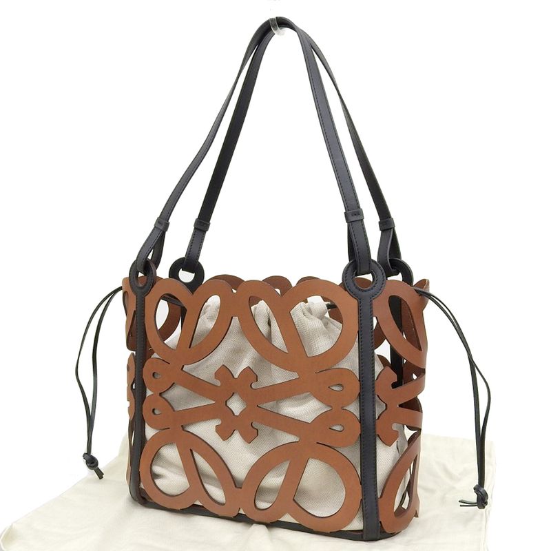 Loewe Loewe Anagram Cut-Out Tote Shoulder Bag