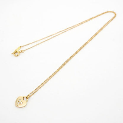 Tiffany & Co Necklace Heart Lock 3PD 18K Pink Gold Pink Gold With Diamonds