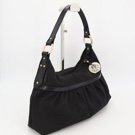 Fendi Chef Bag Zucca Pattern Current Model One Shoulder Black Canvas