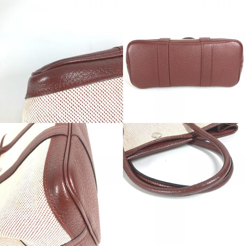 Hermes Handbag Garden Party TPM Garden Party TPM Toile Ash Wine Red