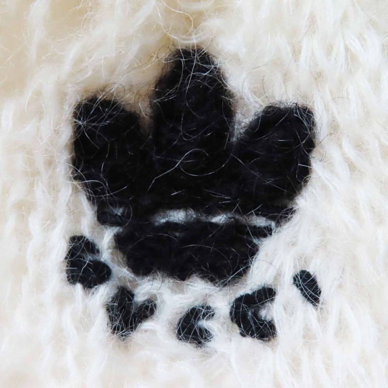 Gucci×adidas Gucci×adidas 721504 Trefoil Mohair Three Stripe Knit Pants White