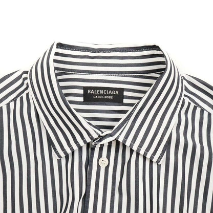 Balenciaga 24ss Swing Striped Cotton Shirt Swing Striped Cotton Shirt 725390