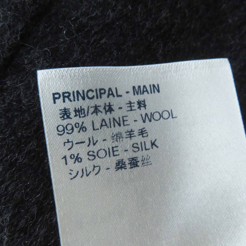 Louis Vuitton 20AW Wool Silk Monogram Sleeveless A-line Dress/dress Dark Grey