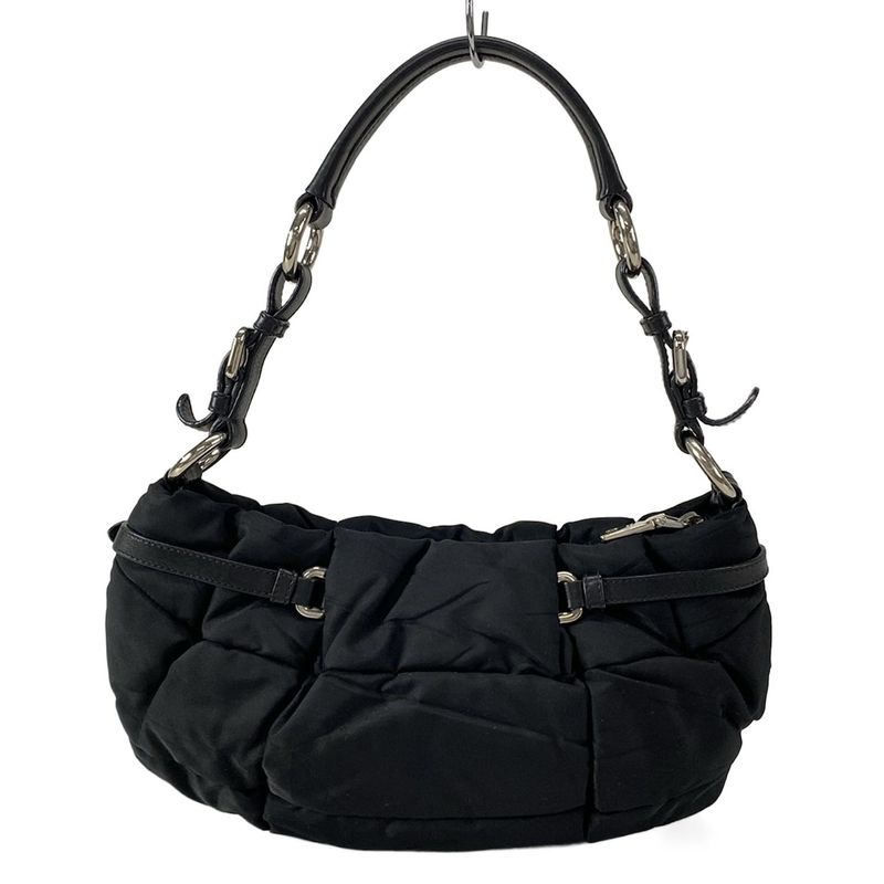 Prada Shoulder Bag - Br3815 Black Leather