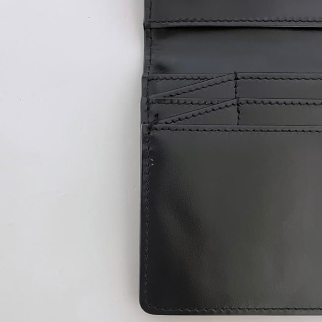 Celine Bifold Long Wallet Black Beige Carriage Pattern C Wallet Excellent