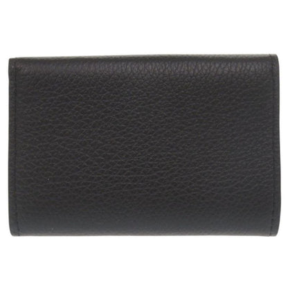 Louis Vuitton Portefeuille Lock Mini M63921 Calf Leather Noir Black Trifold