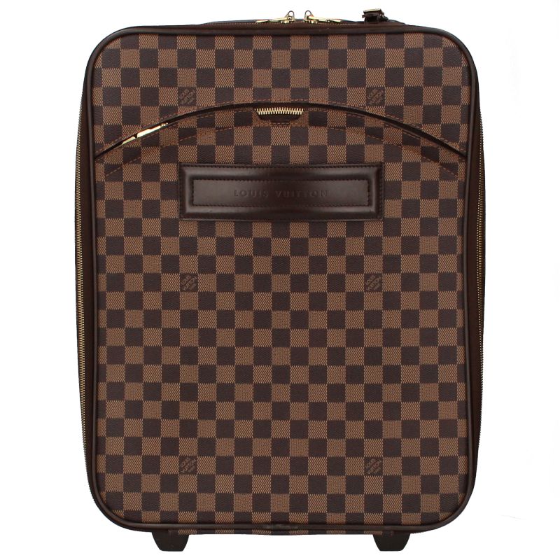 Louis Vuitton Pegase 45 N23293 Damier Ladies Suitcase Brown Excellent Condition