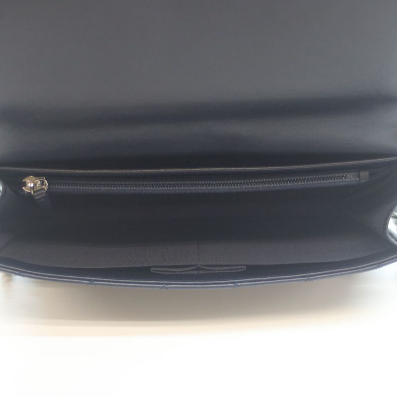 Chanel No 20 Navy Lambskin Boy Chanel Silver Hardware Chain Wallet Chain Long