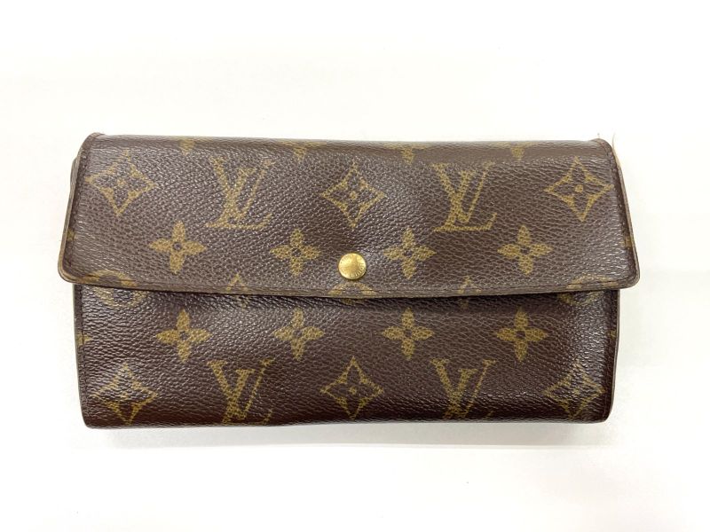 Louis Vuitton Monogram Pochette Portmonnaie Cles Di Long Wallet M61726 Brown