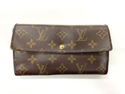 Louis Vuitton Monogram Pochette Portmonnaie Cles Di Long Wallet M61726 Brown