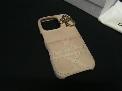 Christian Dior Christian Dior Lady Dior Cannage Leather Iphone 16pro Phone Case