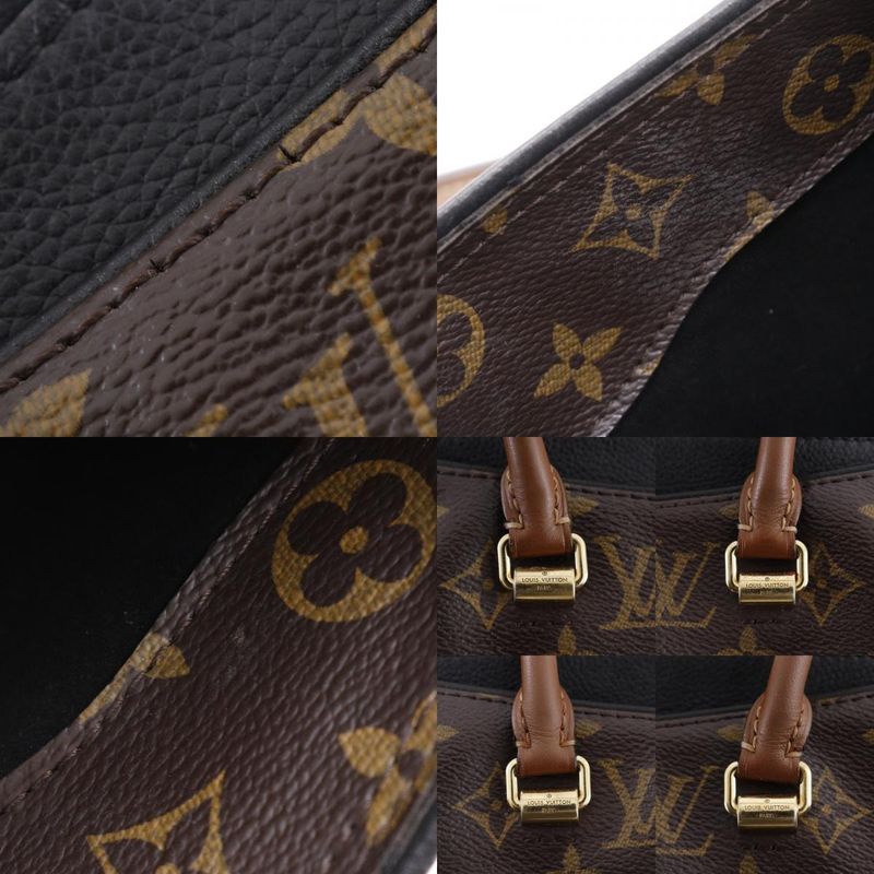 Louis Vuitton Pallas 2WAY Shoulder M41064 Monogram Canvas Noir Black Brown