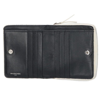 Balenciaga 490618 Logo Print Zip Wallet For Men