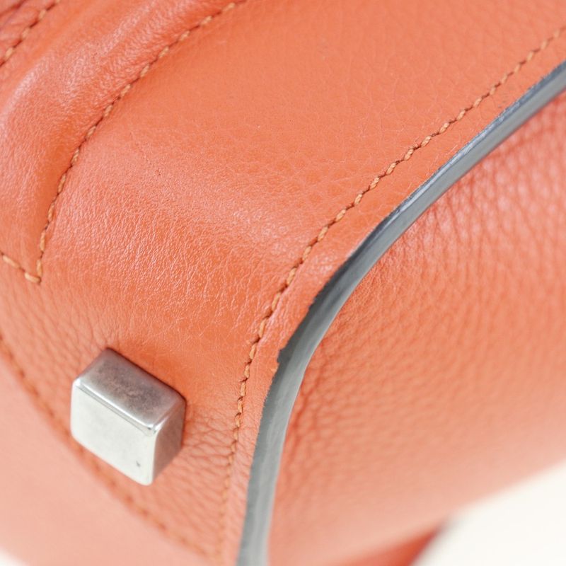 Celine Luggage Micro Shopper 167793dru.27 Leather Vermilion Ladies Handbag