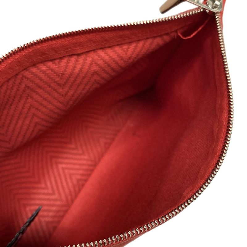 Hermes Pouch Yachting Pouch PM Red Leather